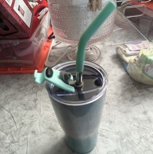 🧡Wellness Gradient green metal cup